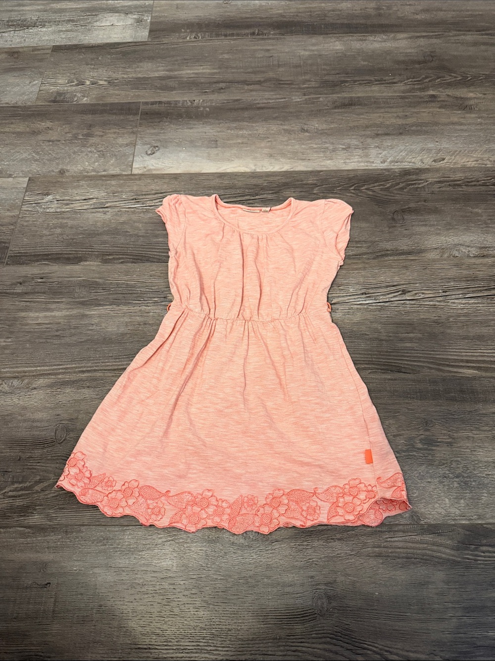 Mexx Girls' Coral Lace-Hem Dress